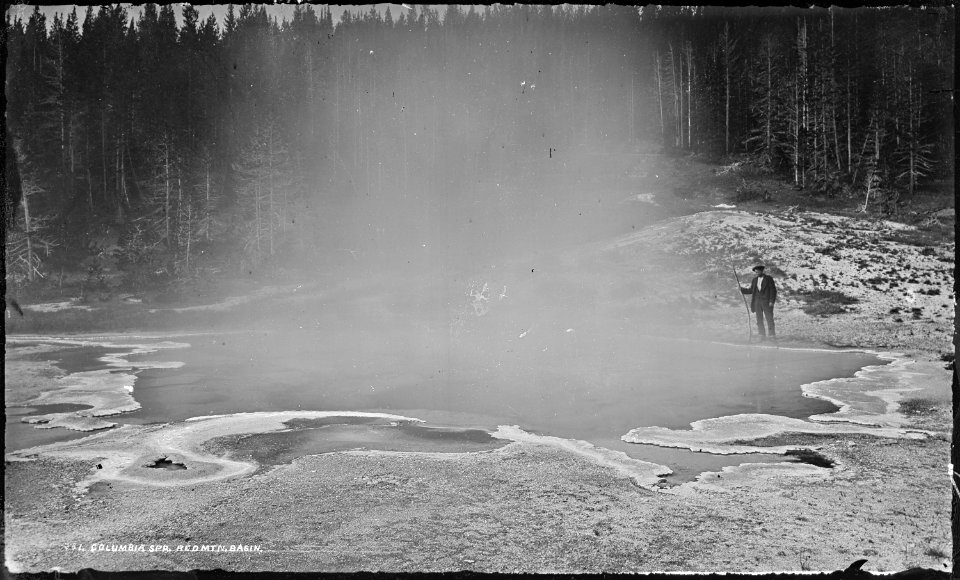 Columbia Spring, Heart Lake basin. Yellowstone National Park. - NARA - 517217