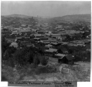 Columbia, Tuolumne County - General view from the Public School LCCN2002717170 photo