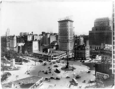 Columbus Circle, New York City- (Looking south) LCCN2003677486