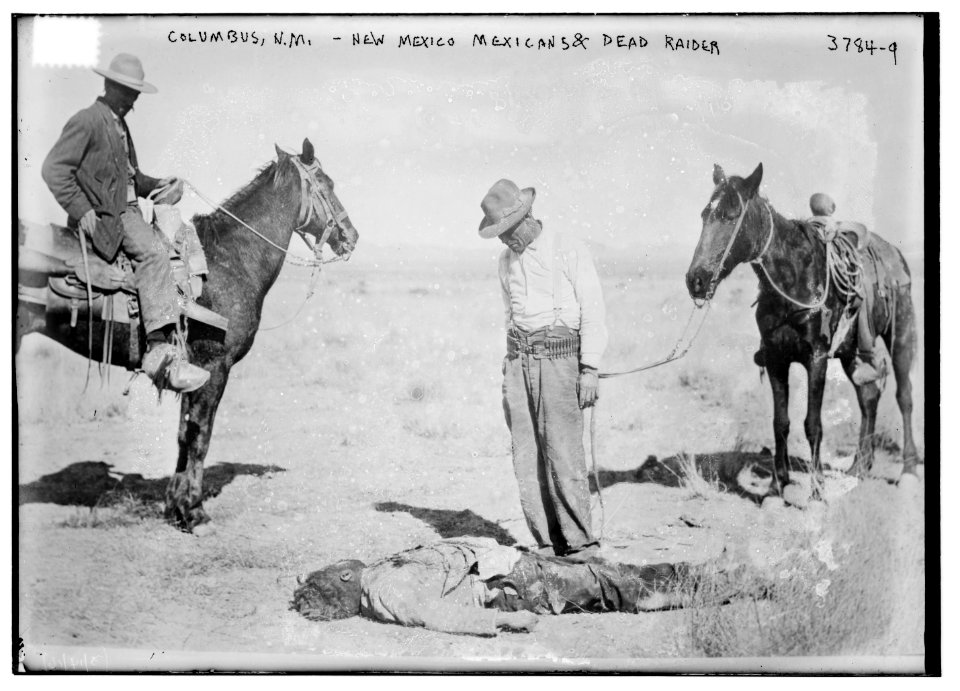 Columbus, N. M. - New Mexico Mexicans & dead raider LCCN2014701188