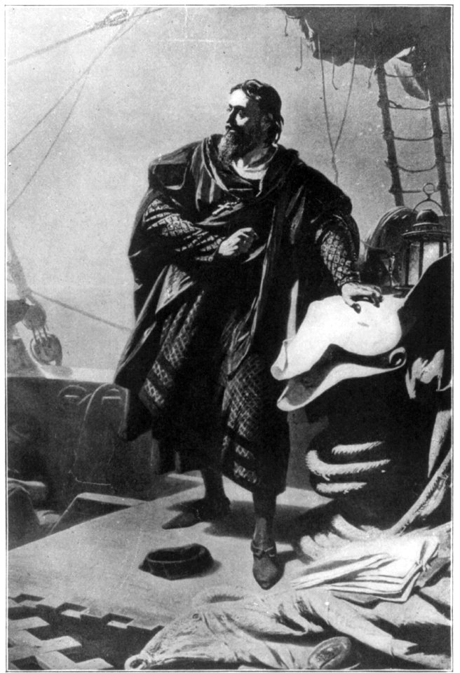 Columbus on the deck of the SANTA MARIA LCCN2004670727