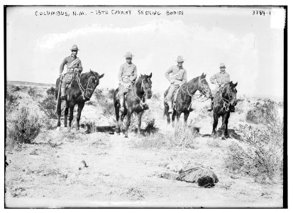 Columbus, N.M. - 13th Calvary seeking bodies LCCN2014701191