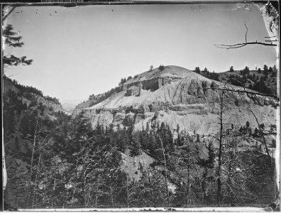 Column Rocks, on the east bank of the Yellowstone - NARA - 516688