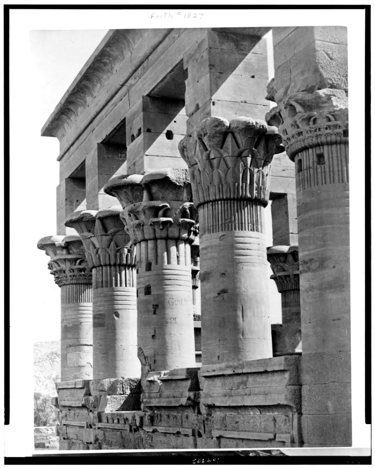Columns of Kiosk of the Emperor Trajan (Pharaoh's Bed), Philae, Egypt LCCN94514513