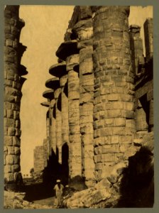 Columns at Karnak (Thebes), Egypt) - A. Beato LCCN2003690010