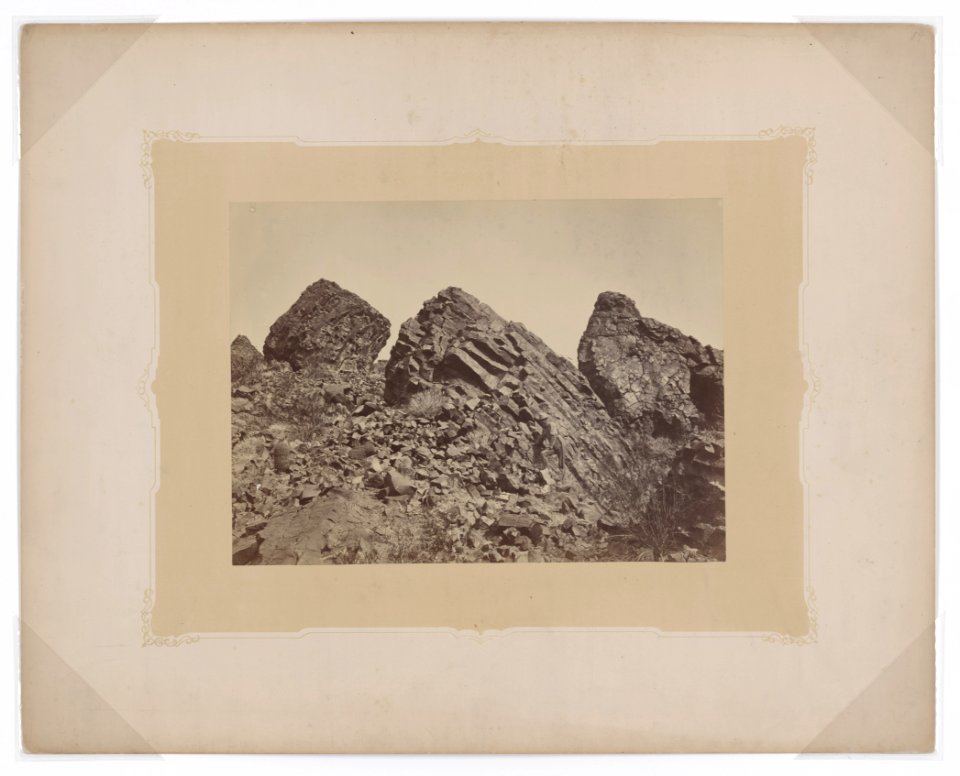 Columnar Basalt, Mouth of Grand Wash, Colorado River - Timothy O'Sullivan, photographer. LCCN2007675837
