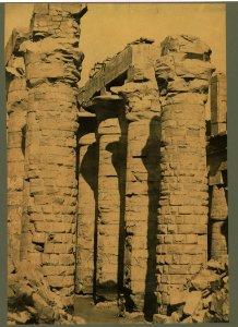 Columns of a temple, Thebes, Egypt) - A. Beato LCCN2003690006