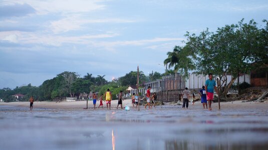 The beach of san francisco belem pará brazil