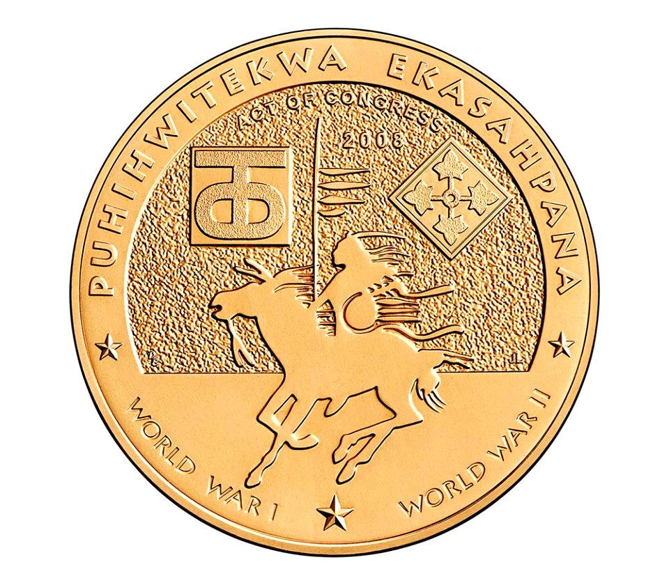 Comanche Nation Congressional Gold Medal (reverse)