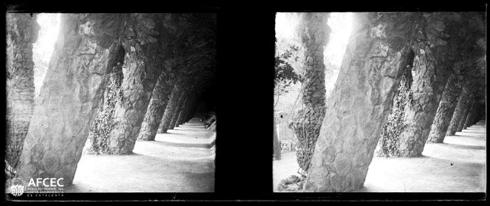 Columnes del viaducte del Parc Güell