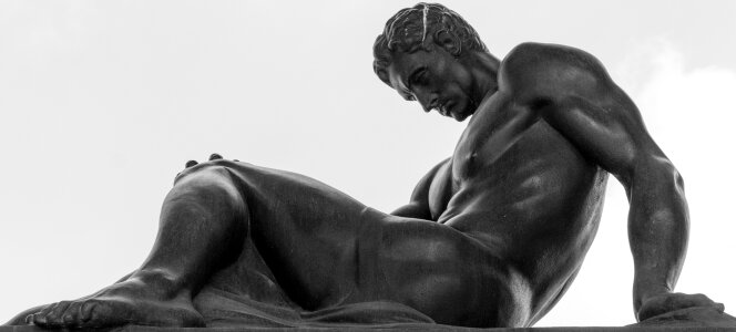 Statue man cemetery