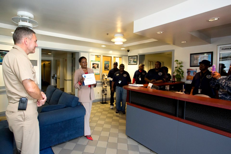 Commander of Joint Base Anacostia-Bolling recognizes quarterly award winners for April to June 2014 period 140915-N-WY366-004