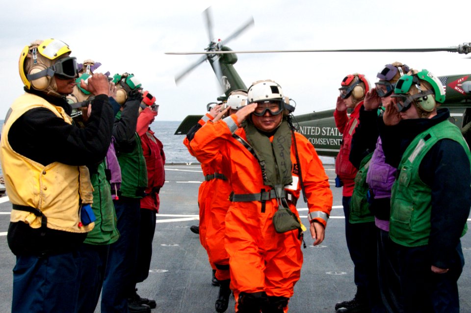 Commander of Republic of Korea Fleet visits USS Blue Ridge 120306-N-II118-002