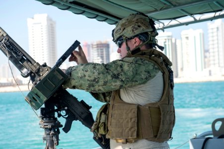 Commander, Task Force 56, Costal Riverine Squadron 2 channel security 141230-N-MF909-002