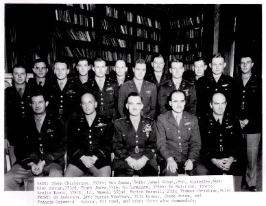 Commanding officers of the Fighter Groups of the 8th Air Force in 1944