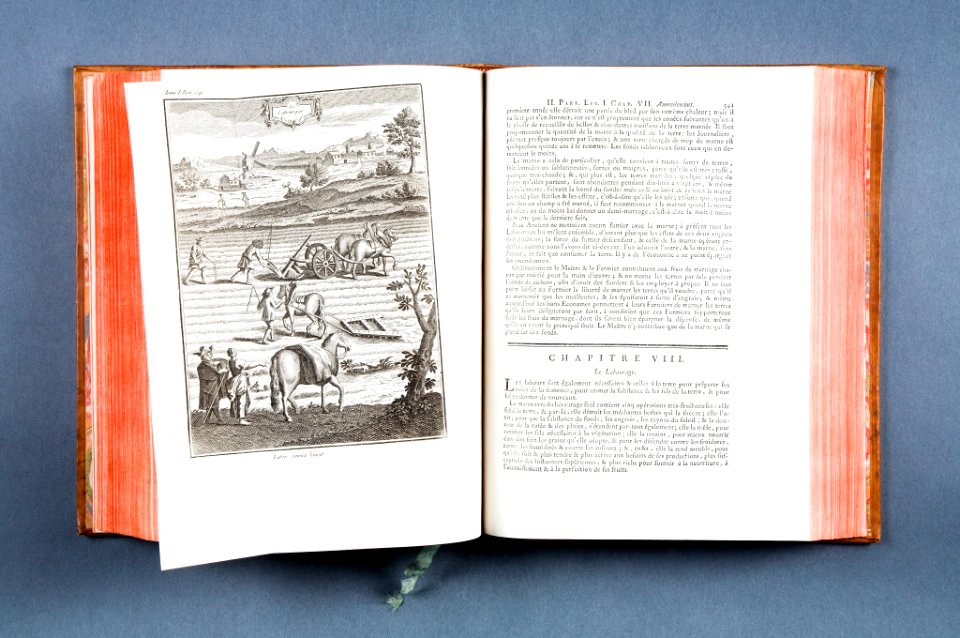 Bok La nouvelle maison rustique, ou économie generale de tous les biens de campagne från 1762 - Skoklosters slott - 86157