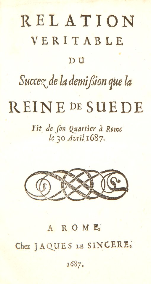Bok om drottning Kristina, 1687 - Skoklosters slott - 91432