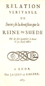 Bok om drottning Kristina, 1687 - Skoklosters slott - 91432