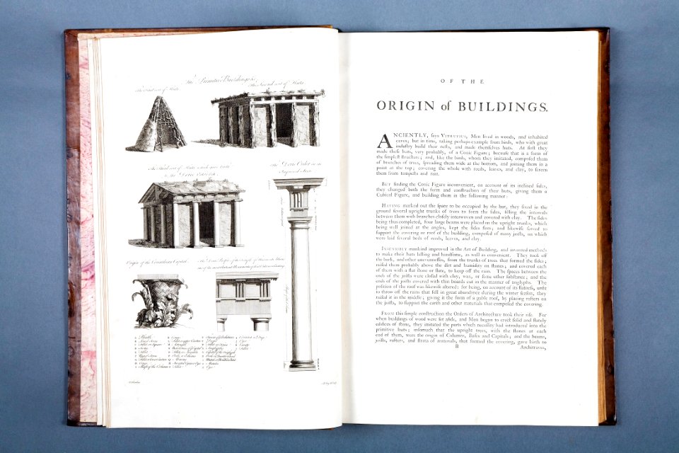 Bok om arkitektur författad av William Chambers A Treatise of Civil Architecture från 1768 - Skoklosters slott - 86219