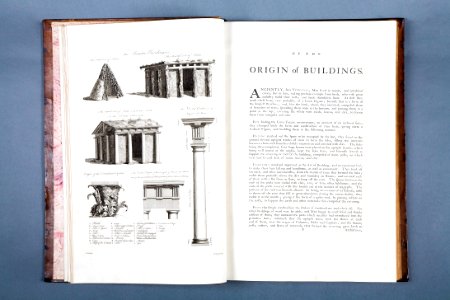 Bok om arkitektur författad av William Chambers A Treatise of Civil Architecture från 1768 - Skoklosters slott - 86219