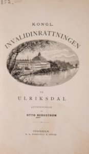 Bok, Invalidinrättningen, Ulriksdal - Livrustkammaren - 85254