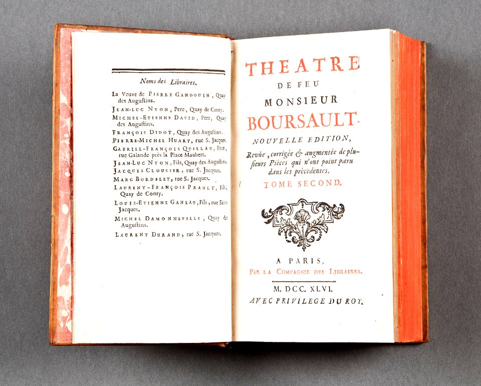 Boken Theatre de feu monsieur Boursault - Skoklosters slott - 86039