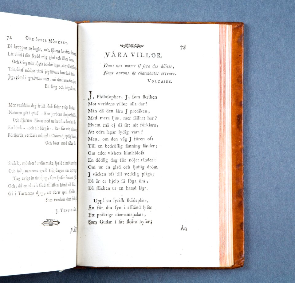 Boken Vitterhetsnöjen från 1769-1781 - Skoklosters slott - 86183