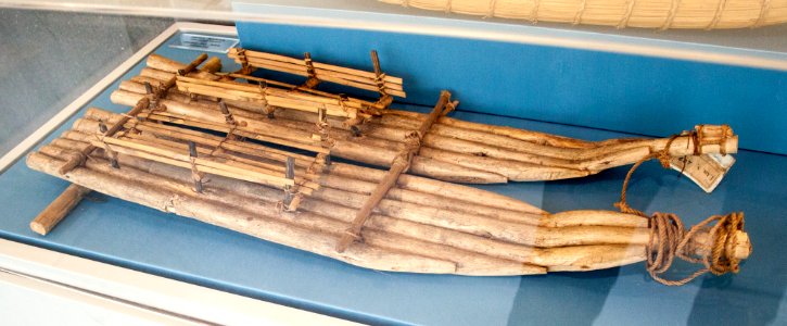 Bolivia, Mosetenes raft, model in the Vatican Museums