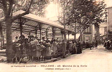 Bollène le marché de la Halle photo