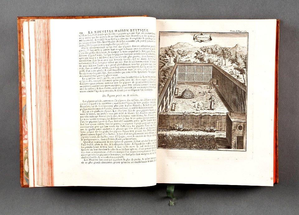 Bok La nouvelle maison rustique, ou économie generale de tous les biens de campagne från 1762 - Skoklosters slott - 86154
