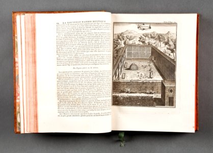 Bok La nouvelle maison rustique, ou économie generale de tous les biens de campagne från 1762 - Skoklosters slott - 86154