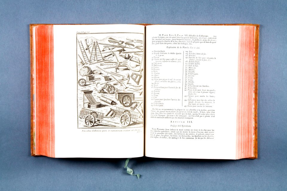 Bok La nouvelle maison rustique, ou économie generale de tous les biens de campagne från 1762 - Skoklosters slott - 86158