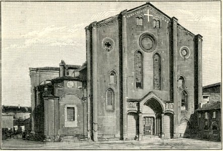 Bologna chiesa di San Francesco xilografia
