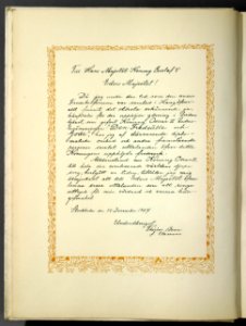 Bok med hyllningsadresser till fredsfursten Oscar II - Livrustkammaren - 73856