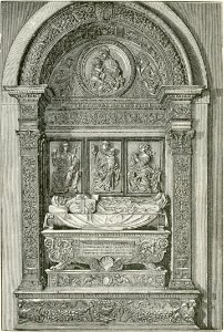 Bologna chiesa di S Domenico Mausoleo al giureconsulto Alessandro Tartagni