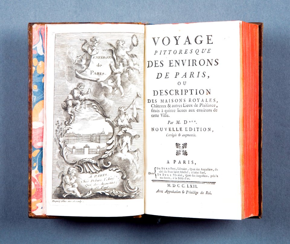 Boken Voyage pittoresque des environs de Paris, tryckår 1762 - Skoklosters slott - 86173