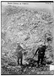Bomb crater in France LCCN2014704465