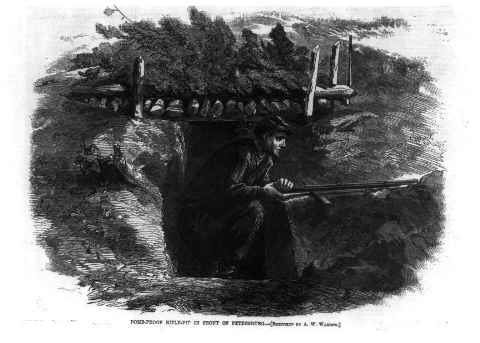 Bomb-proof rifle pit in front of Petersburg LCCN2002736803