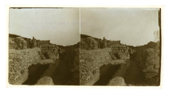 Bomb-proof shelters in a Russian trench near a battery during the siege - Port Arthur LCCN2005678615