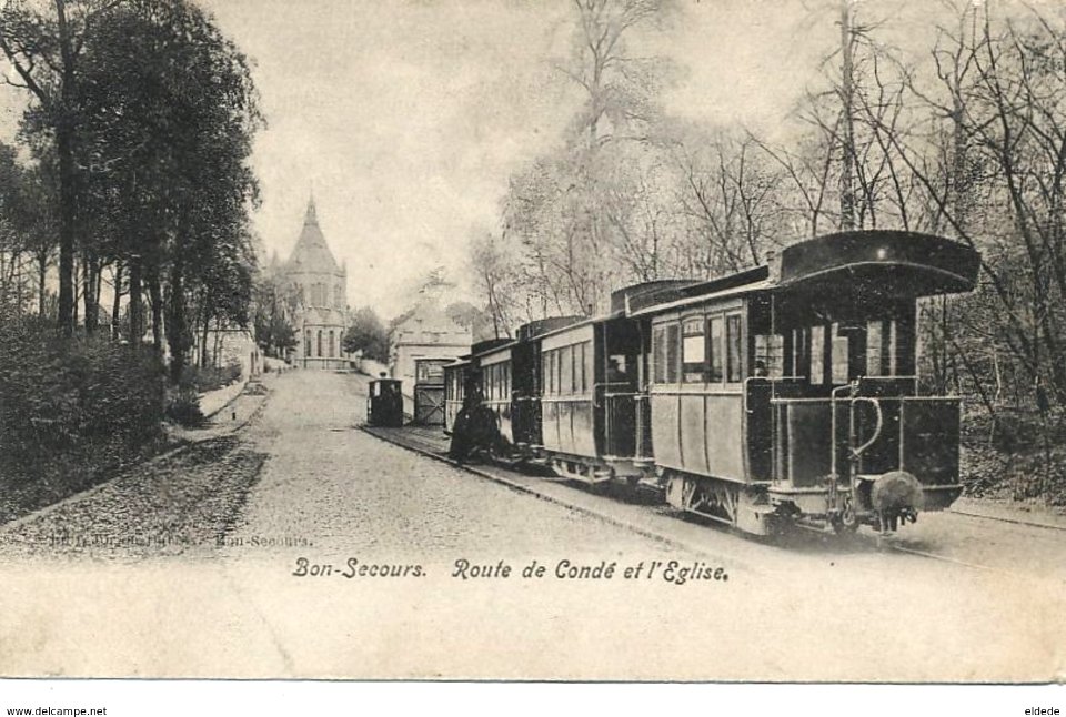 Bon Secours. Route de Condé et Eglise