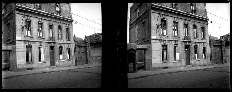Bombes sur Amiens. 16 avril 1915. Rue Saint Jean - Fonds Berthelé - 49Fi20