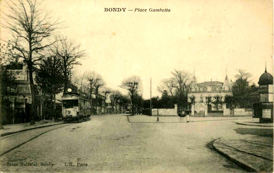 Bondy.Place-Gambetta-et-avenue-de-Paris