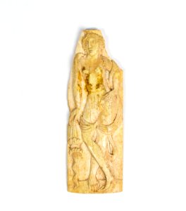 Bone plaque (with figure of a woman)