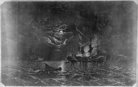 Bonhomme Richard. Battle with the Serapis, 1779, 1779 - NARA - 512983