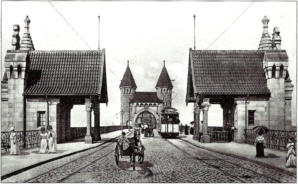 Bonn Alte Rheinbrücke nach 1898