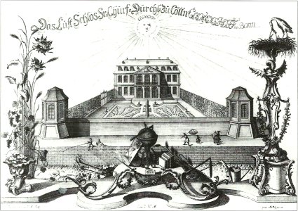 Bonn Clemenshof Kupferstich