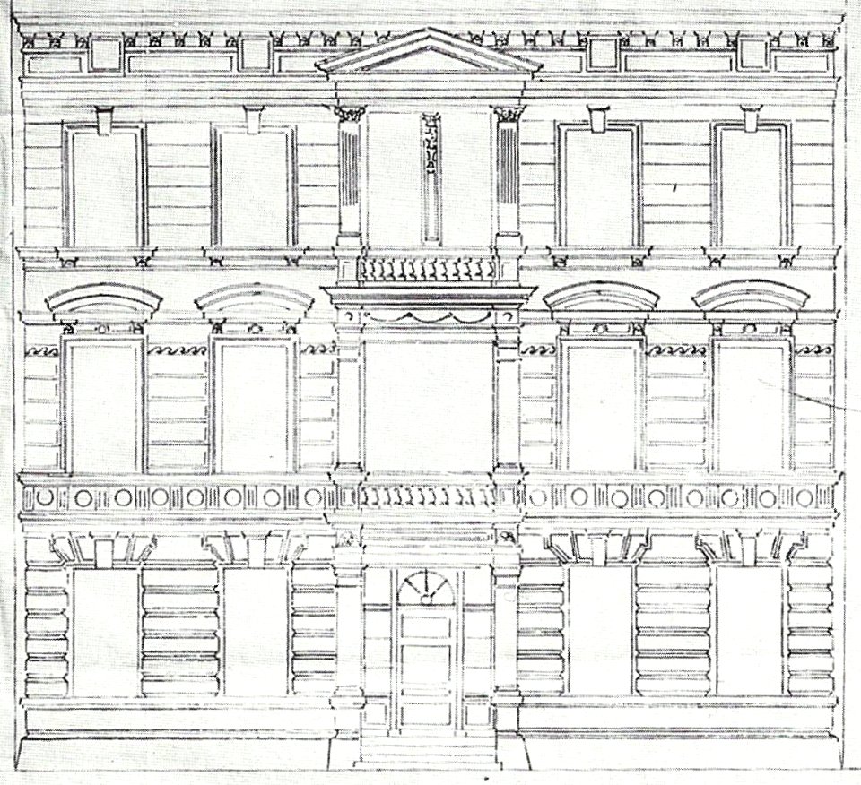 Bonn Haus von Recklinghausen III Aufriss Umbau 1877