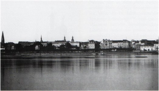 Bonn Panorama Rheinufer vor 1896