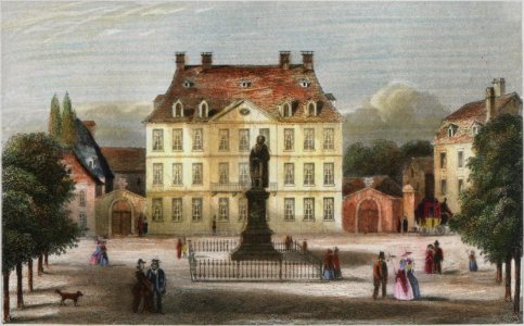 Bonn Münsterplatz Fürstenbergisches Palais ca. 1845