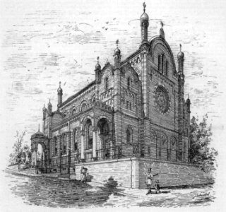 Bonn Synagoge Zeichnung Maertens 1889
